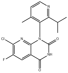 7-chloro-6-fluoro-1-(2-isopropyl-4-methylpyridin-3-yl)pyrido[2,3-d]pyrimidine-2,4(1H,3H)-dione 