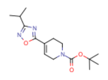 tert-butyl 4-(3-isopropyl-1,2,4-oxadiazol-5-yl)-3,6-dihydropyridin-1(2H)-carboxylate