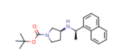 tert-butyl (S)-3-(((R)-1-(naphthalen-1-yl)ethyl)amino)pyrrolidine-1-carboxylate